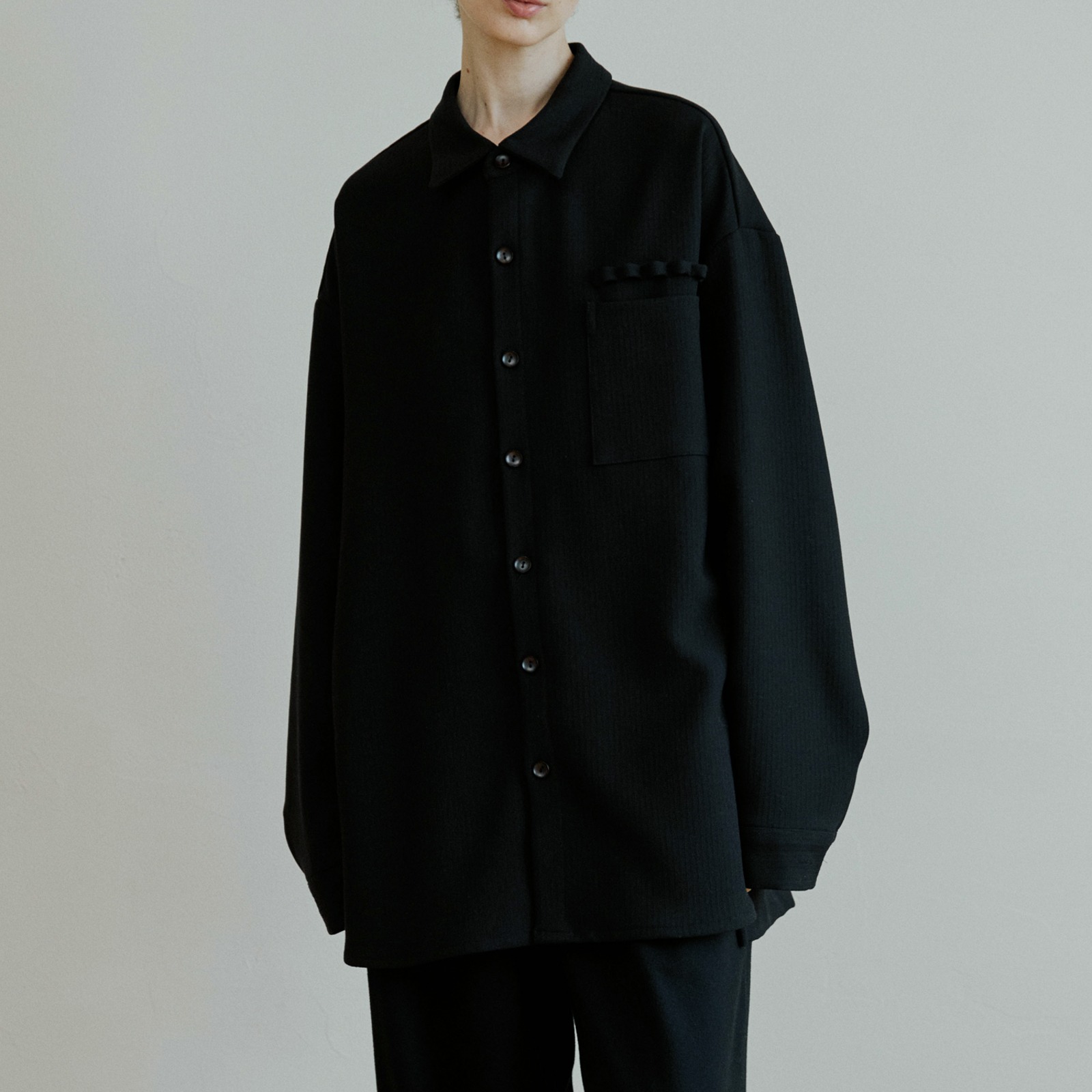 unisex loop shirts black [3color]
