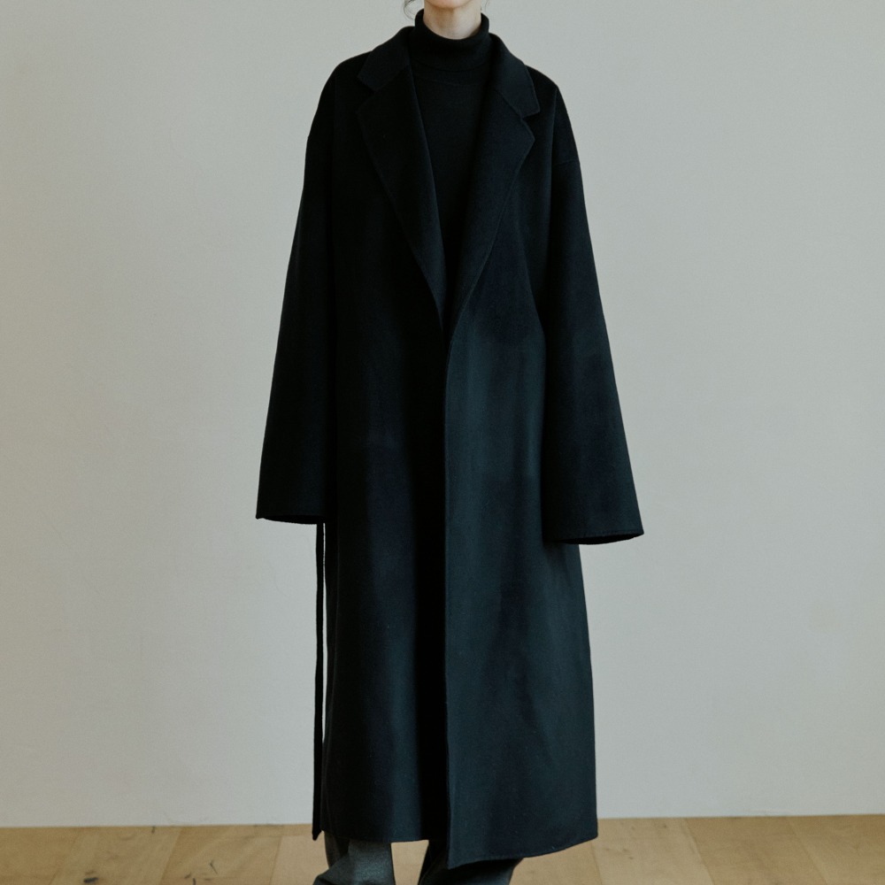 unisex handmade coat black [2color]
