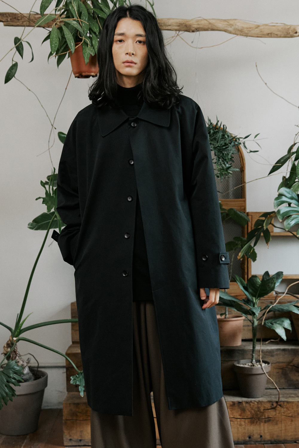 unisex mac coat black [3color]