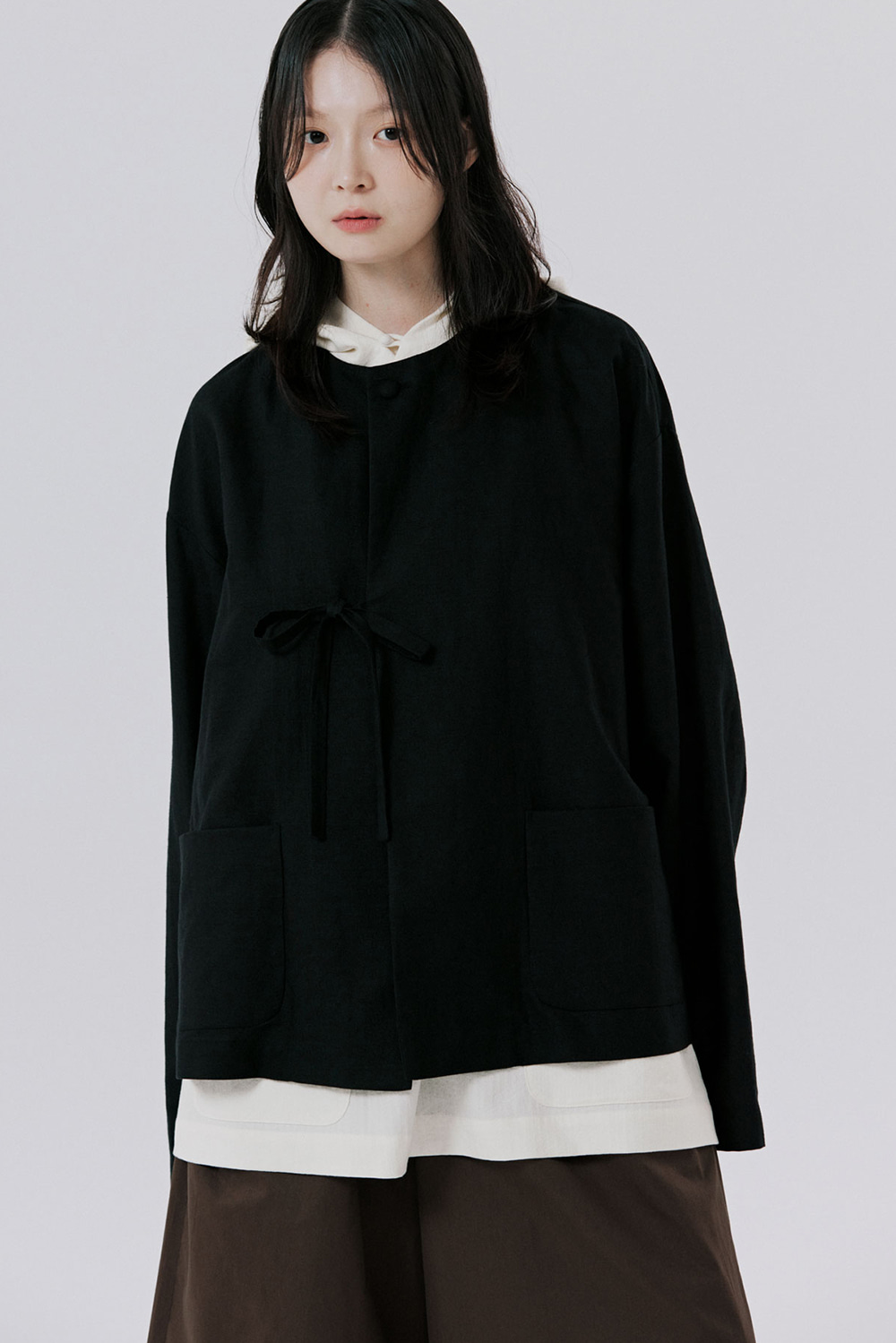 unisex loop jacket black [2color]