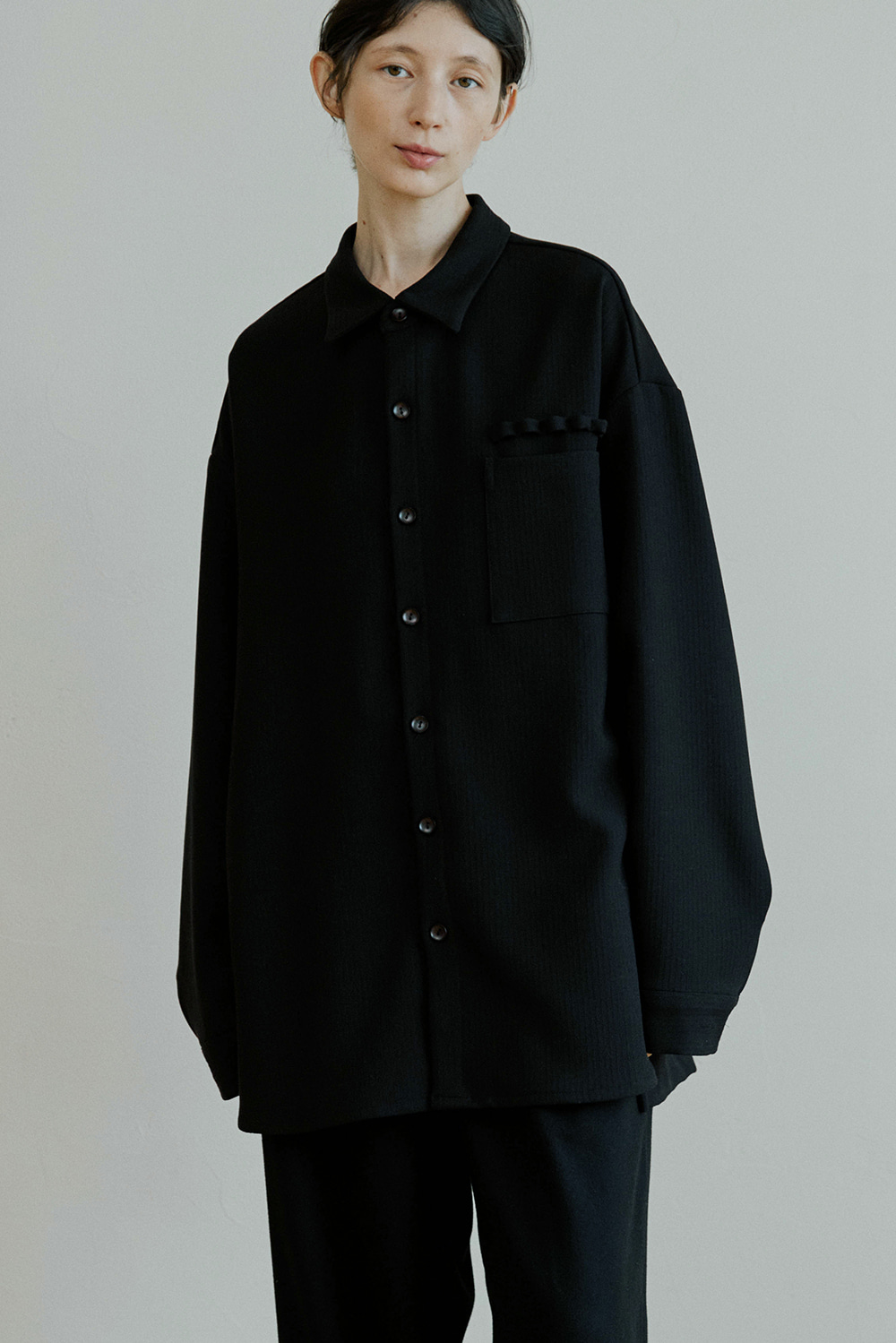 unisex loop shirts black [3color]